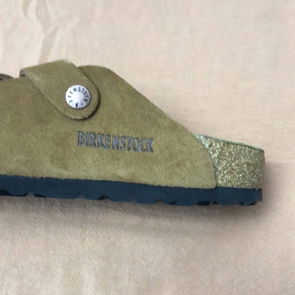 🔥 NWT Women's Mink Suede Birkenstock Boston Shoes - Narrow Fit - Picture 4 of 5